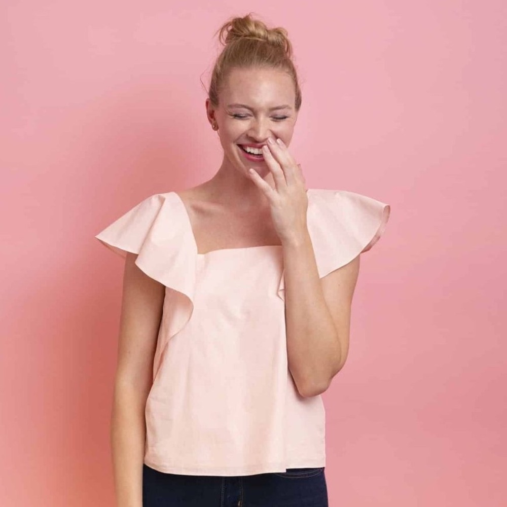 Zara Butterfly Sleeves Blouse